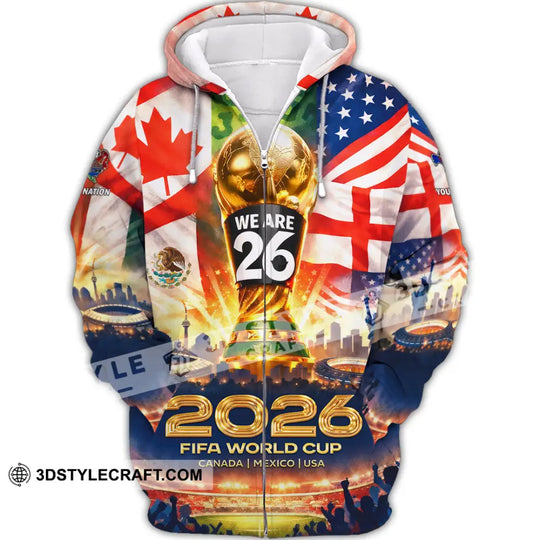 Unisex Shirt - Custom World Cup 2026 3D Shirt style option 3