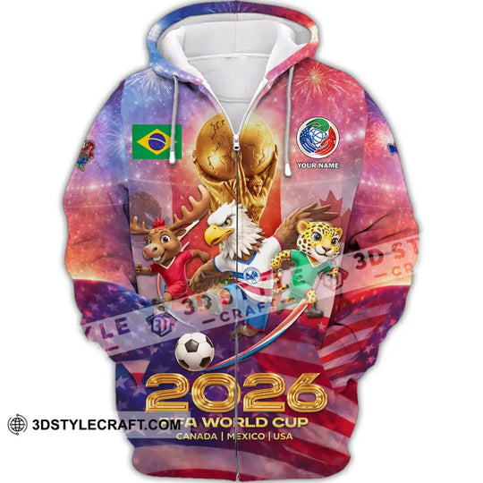 Unisex Shirt - Custom World Cup 2026 3D Shirt style option 3