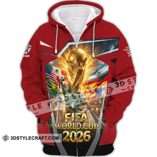 Unisex Shirt - Custom World Cup 2026 3D Shirt style option 3