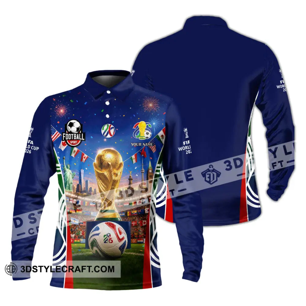 Unisex Shirt - Custom World Cup 2026 Shirt - Long Sleeve Polo / S - T-shirt
