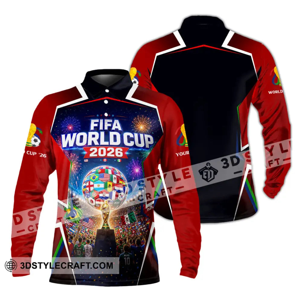 Unisex Shirt - Custom World Cup 2026 Shirt - Long Sleeve Polo / S - T-shirt