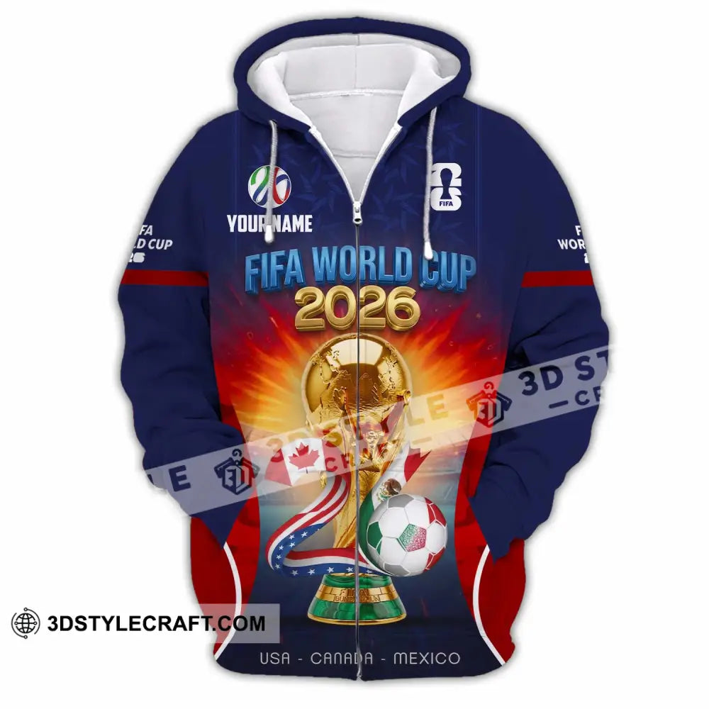 Unisex Shirt - Custom World Cup 2026 Shirt - Zipper Hoodie / S - T-shirt