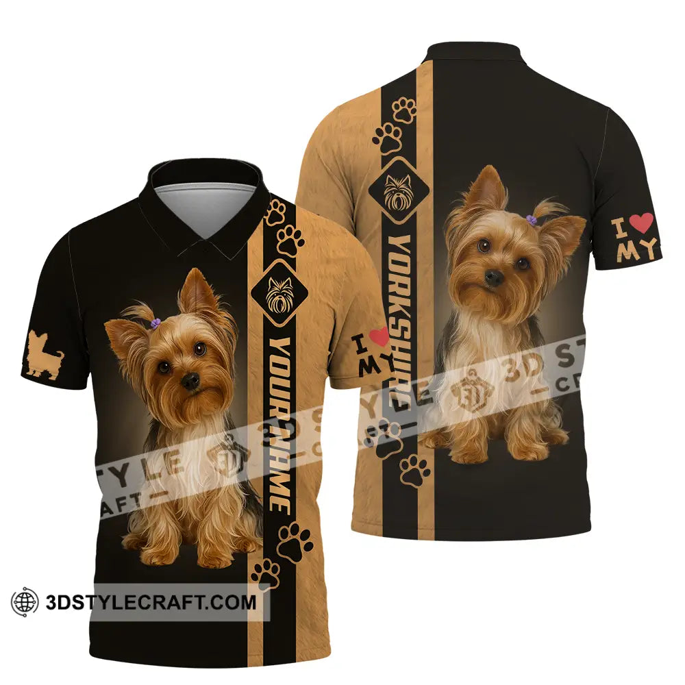 Unisex Shirt - Custom Yorkshire Terrier Shirt Polo Shirt / S T-shirt