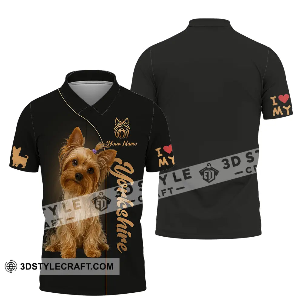 Unisex Shirt - Custom Yorkshire Terrier Shirt Polo Shirt / S T-shirt