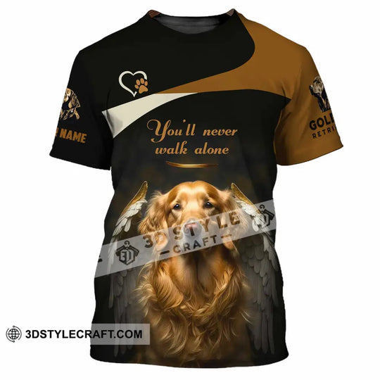 Unisex Shirt - Custom You Never Walk Alone Golden Retriever Shirt style option 3