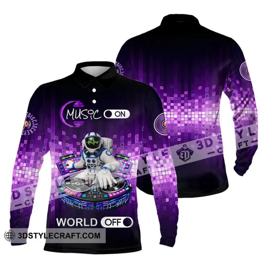 Unisex Shirt - Disc Jockey Music On World On 3D Shirt style option 4