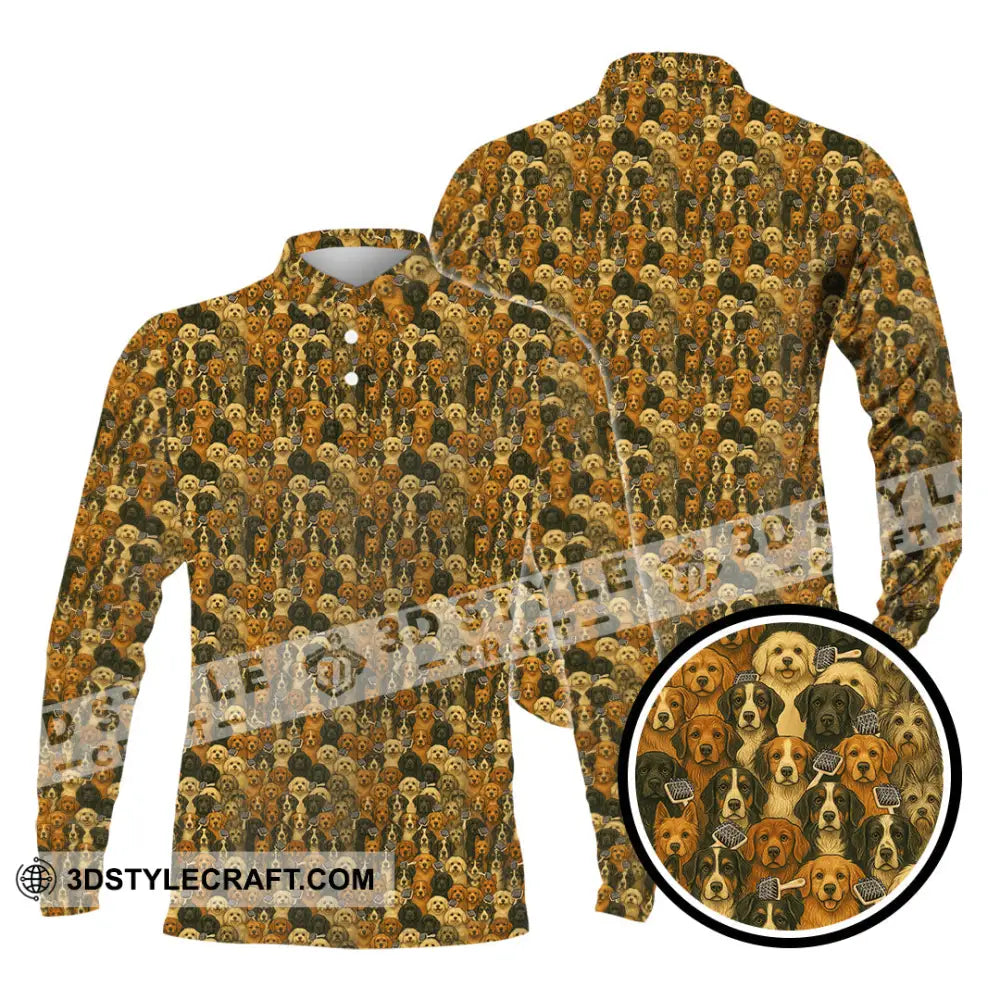 Unisex Shirt Dog Groomer Pet Lover Shirt Long Sleeve Polo / S T shirt