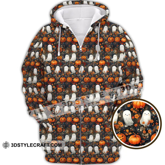 Unisex Shirt - Halloween Design, Ghost, Pumpkin Shirt style option 2