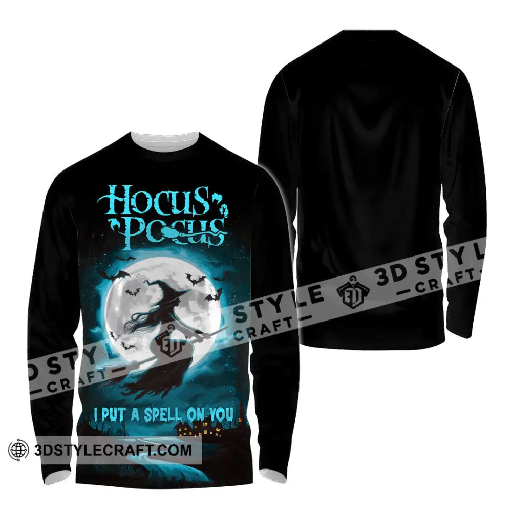 Unisex Shirt - Hocus Pocus I Put A Spell On You Halloween Shirt Long Sleeve Shirt / S T-shirt