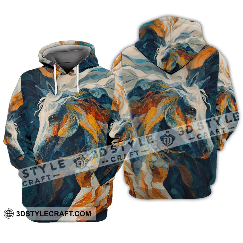 Unisex Shirt - Horse Funny Graphic Shirt Hoodie / S T-shirt