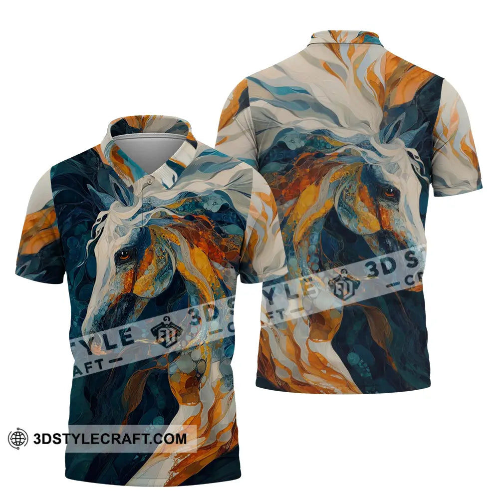 Unisex Shirt - Horse Funny Graphic Shirt Polo Shirt / S T-shirt