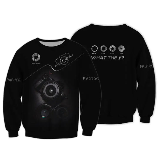 Unisex Shirt, Photographer Shirt, Custom Name - T-shirt For Photographers style option 3