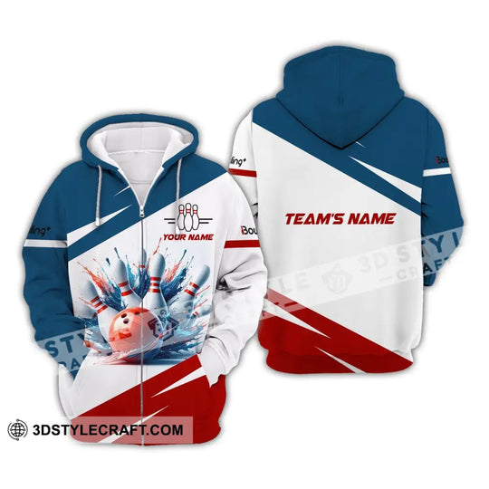 Unisex T-Shirt, Custom Name and Team Name Bowling T-Shirt, Bowling Club, Shirt For Bowling Lovers style option 3
