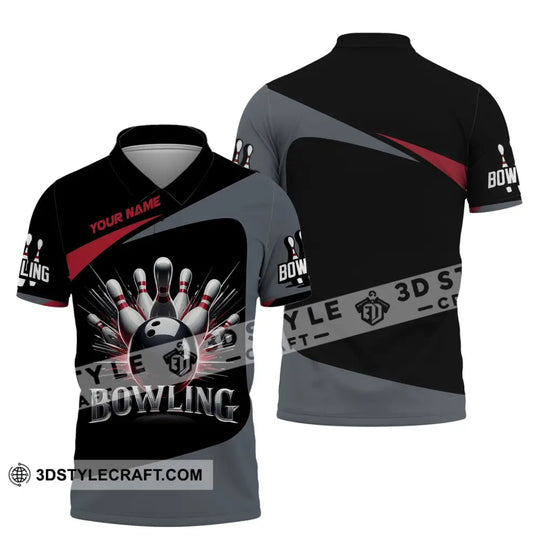 Unisex T-Shirt, Custom Name Bowling T-Shirt, Bowling Love Shirt, Shirt For Bowling Lovers style option 4
