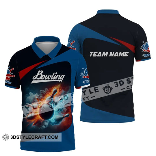 Unisex T-Shirt, Custom Team Name Bowling T-Shirt, Bowling Club Shirt, Shirt For Bowling Lovers style option 3