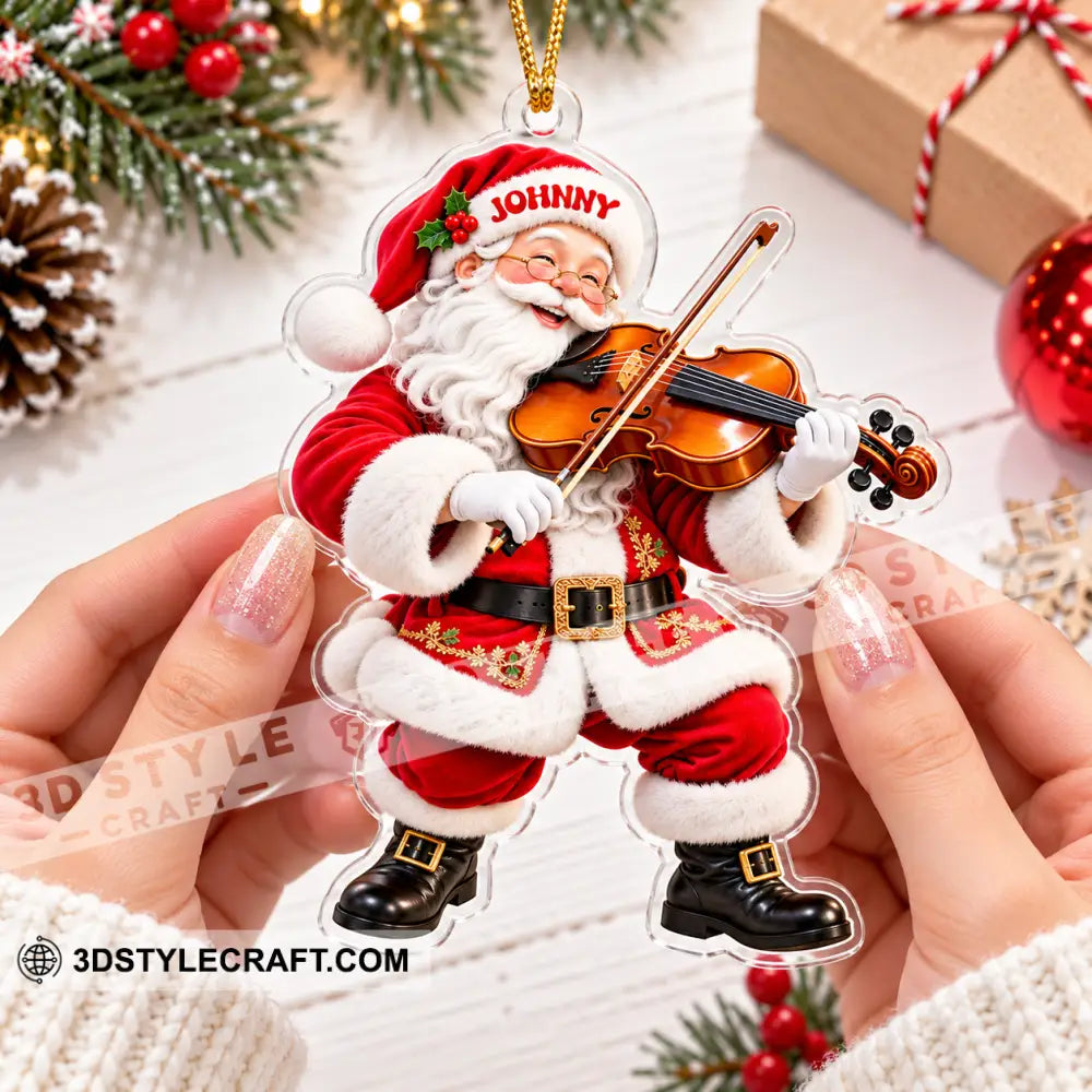 Violin Home Decor Christmas Ornament Personalized Ornament - Ornament