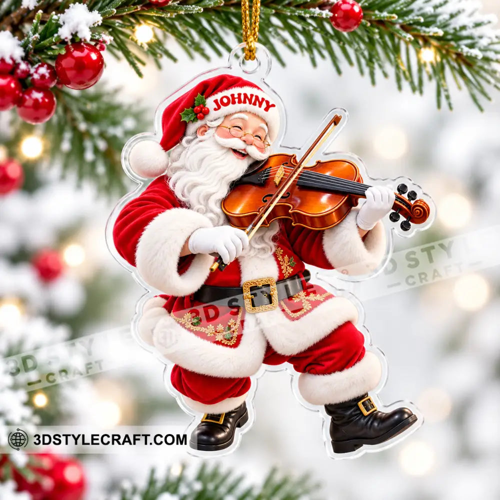 Violin Home Decor Christmas Ornament Personalized Ornament - Ornament