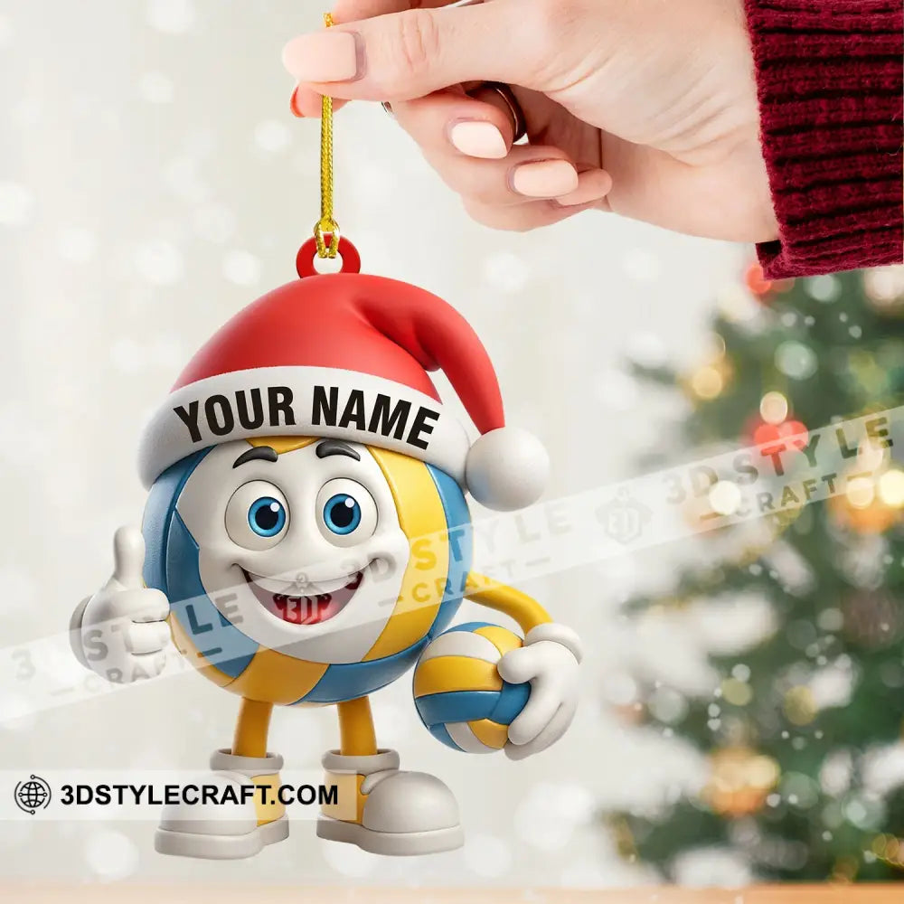 Volleyball Christmas Home Decor Christmas Ornament Personalized Ornament Ornament