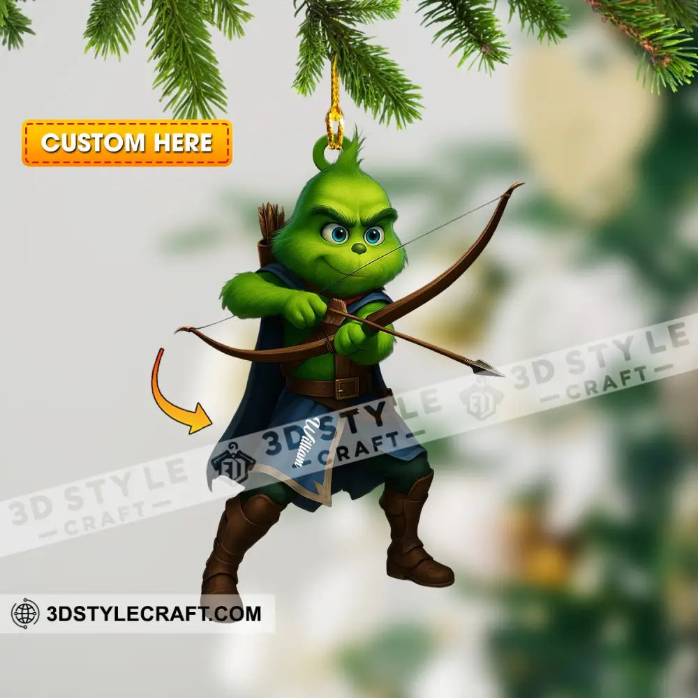 Warrior Home Decor Christmas Ornament Personalized Ornament 3.54’’ / 1 Ornament Ornament