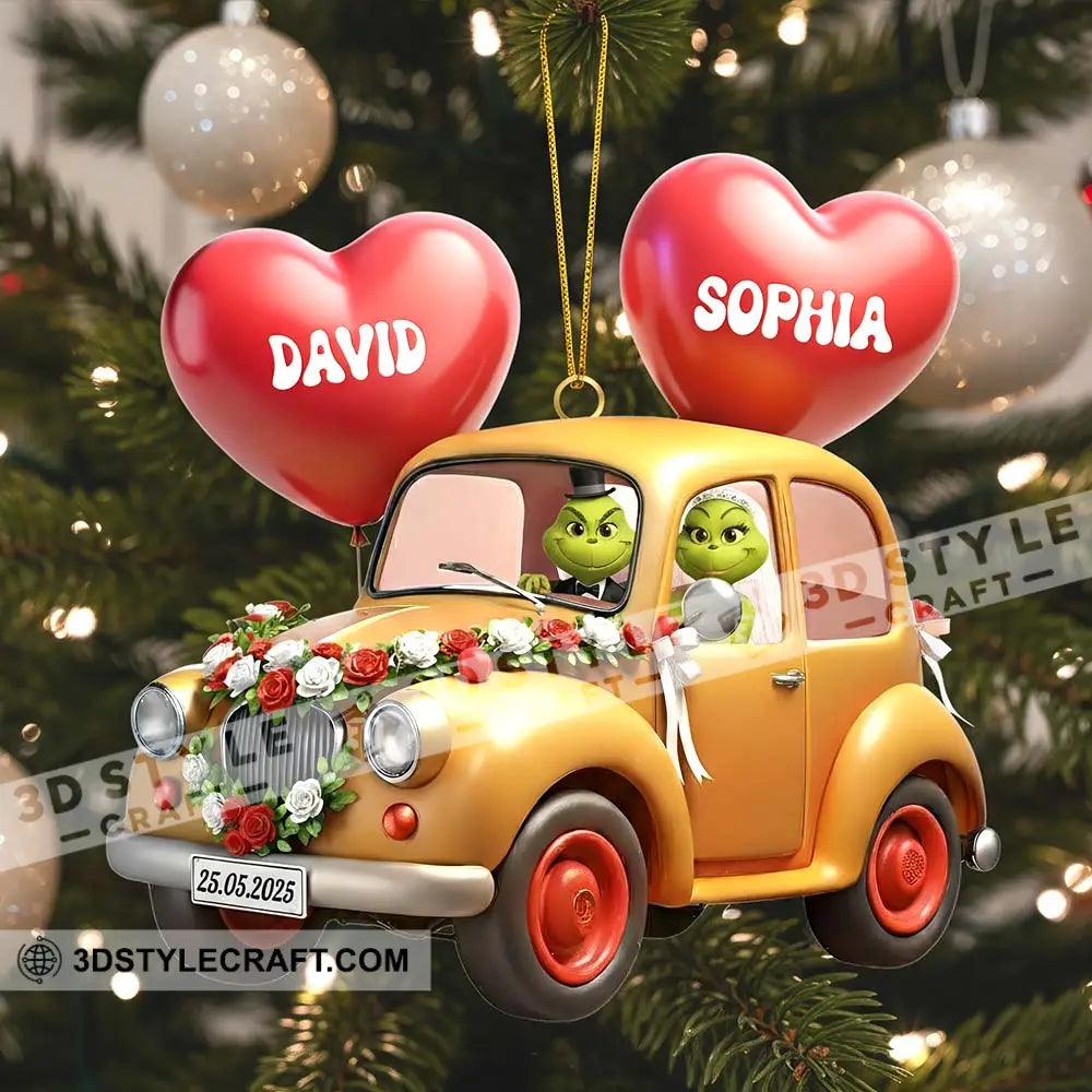 Wedding Car Home Decor Christmas Ornament Personalized Ornament Ornament