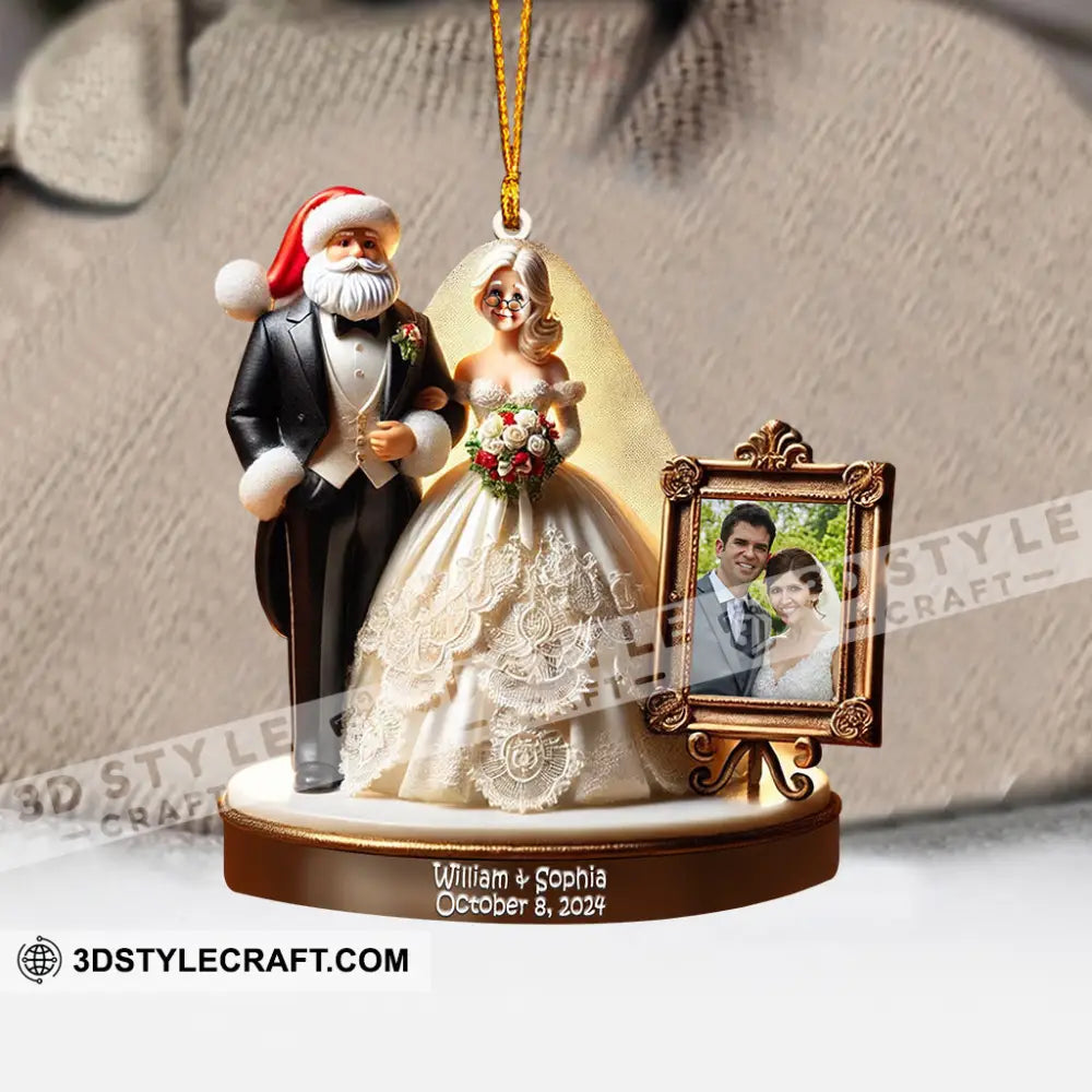 Wedding Home Decor Christmas Ornament Personalized