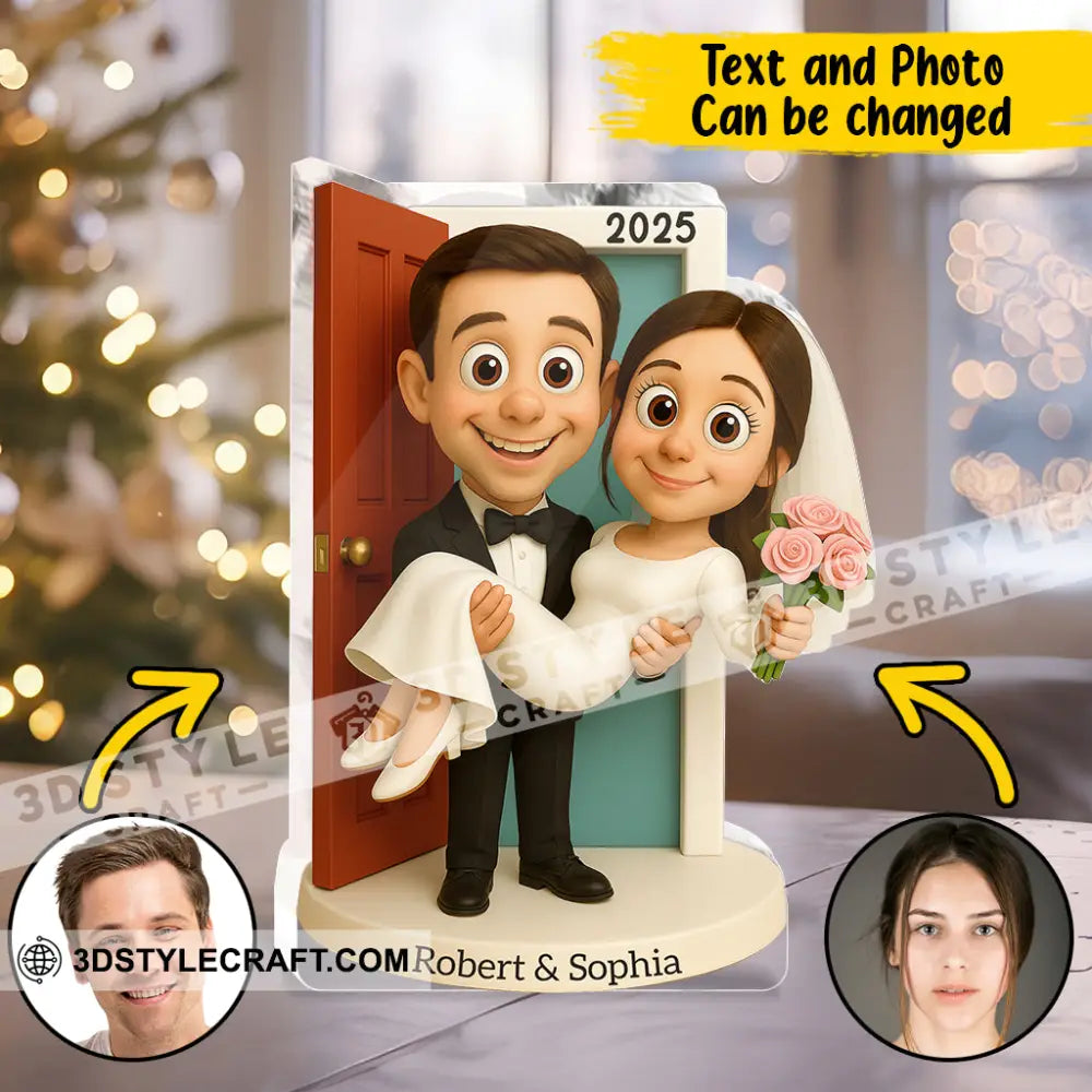 Wedding Home Decor Christmas Ornament Personalized Ornament 3.54’’ / 1 Ornament Ornament