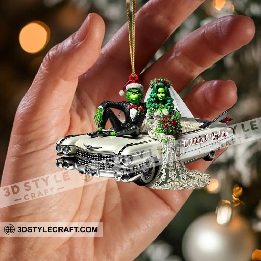 Wedding Home Decor Christmas Ornament Personalized