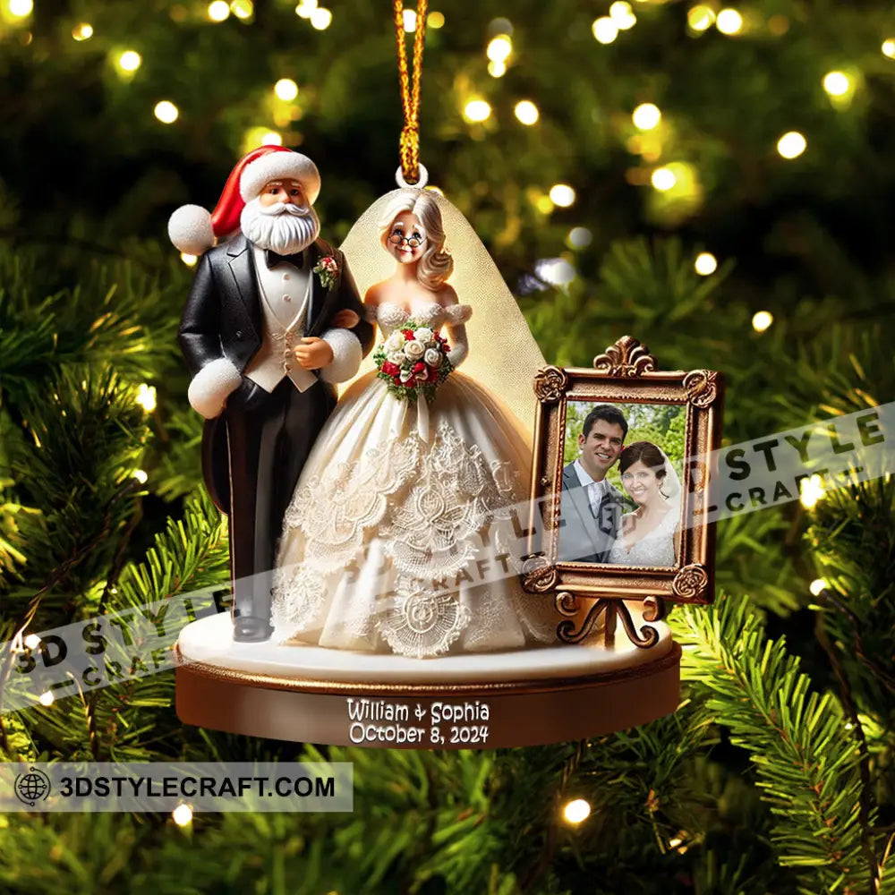 Wedding Home Decor Christmas Ornament Personalized