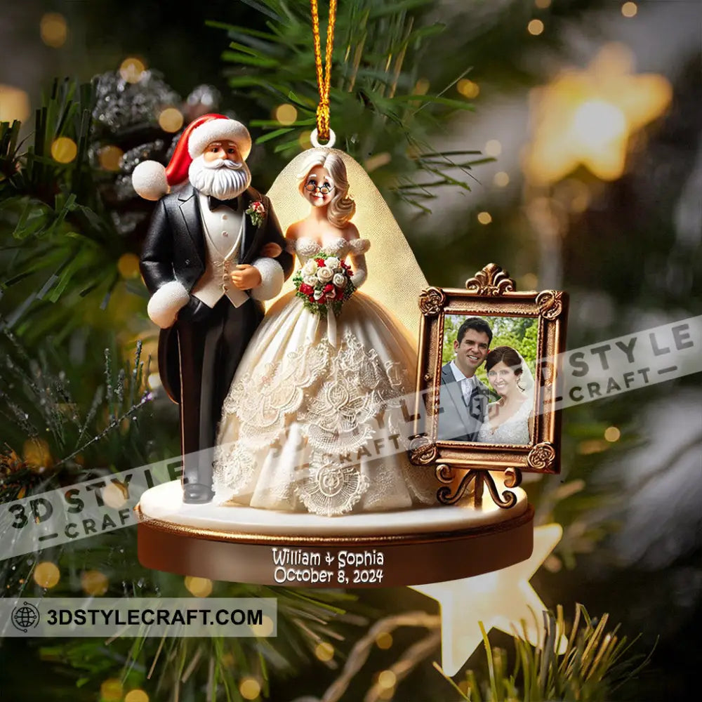 Wedding Home Decor Christmas Ornament Personalized