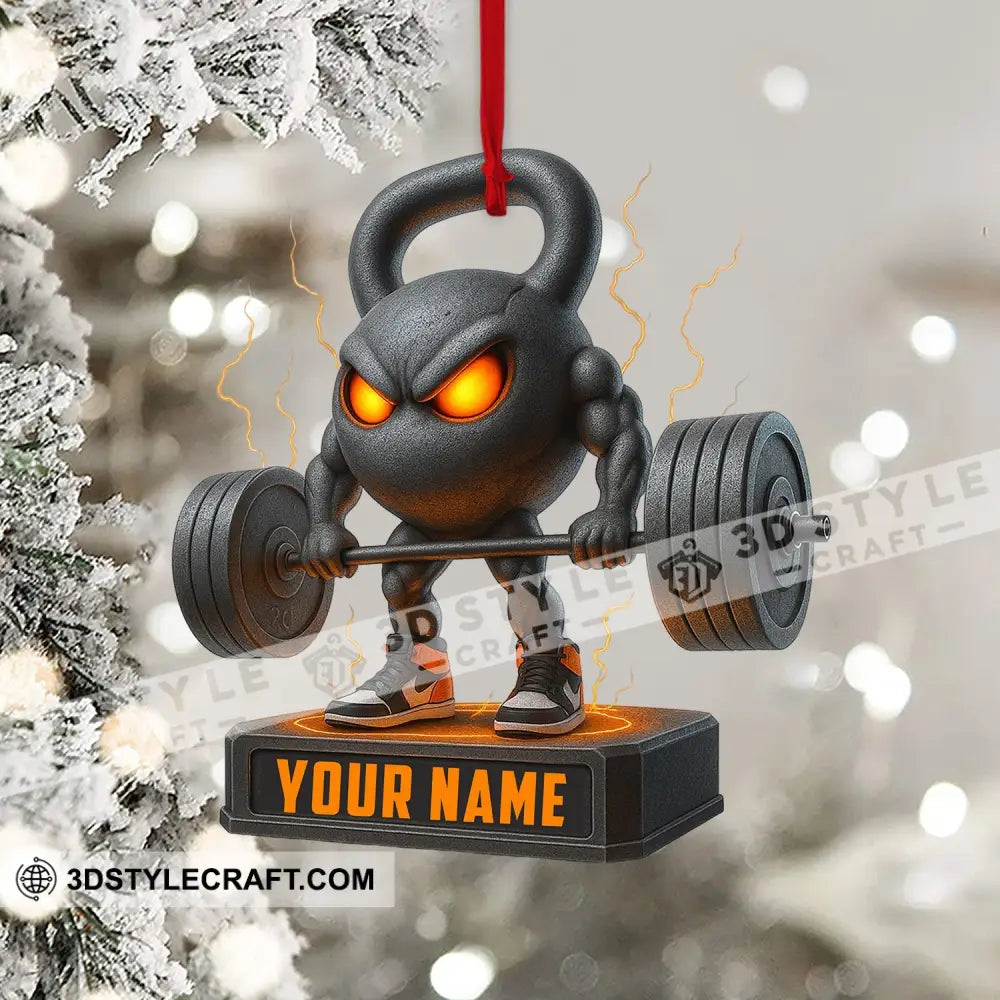 Weightlifting Home Decor Christmas Ornament Personalized Ornament Ornament