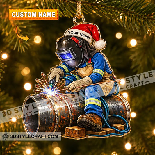 Welder Home Decor Christmas Ornament Personalized Ornament - 3.54’’ / 1 Ornament - Ornament