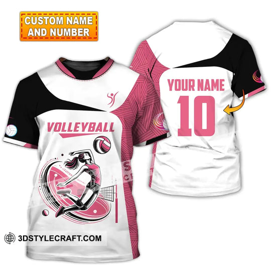 Woman Shirt, Custom Name and Number Volleyball Shirt, Volleyball Polo Long Sleeve, Volleyball Club Uniform, Volleyball Lover Gift style option 1
