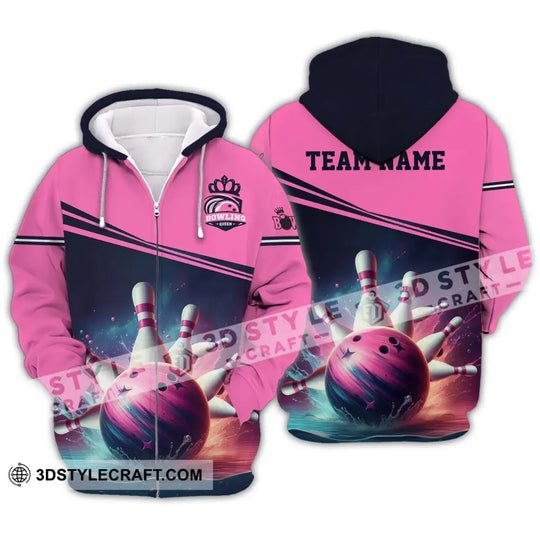 Woman Shirt - Custom Name Shirt, Bowling Shirt - Gift for Bowling Lovers style option 3
