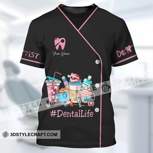 Woman Shirt - Custom Name Dentist T-Shirt - Dental Life- Gift For Dentists style option 2