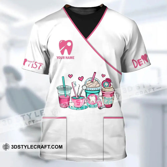 Woman Shirt - Custom Name Dentist T-Shirt - Personalized Dental Shirt - Gift For Dentists style option 4