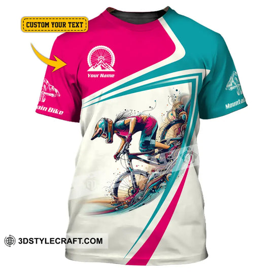 Woman Shirt, Custom Name Mountain Bike Shirt, Mountain Bike Lover Gift, Mountain Bike Polo Shirt Long Sleeve Hoodie NH240802 style option 1