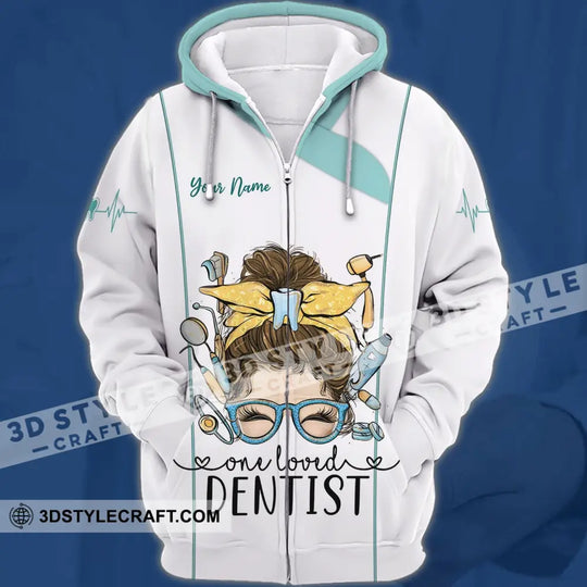 Woman Shirt - Custom Name Shirt - Personalized Shirt - One Loved Dentist style option 4