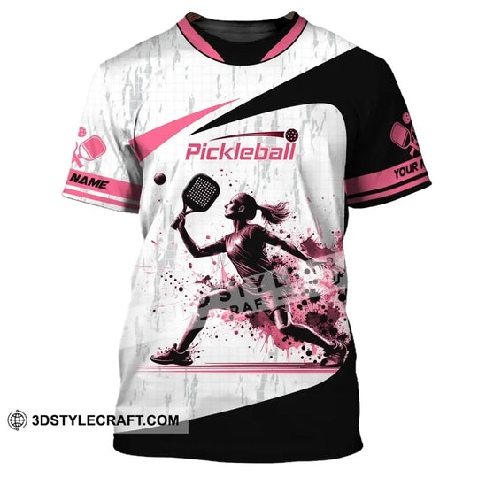 Woman Shirt, Custom Name Pickleball Shirt, T-Shirt for Pickleball Club, Gift for Pickleball Players style option 2