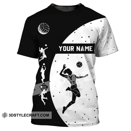 Woman Shirt - Custom Name T-Shirt - Volleyball Shirt - Volleyball Clothing style option 4