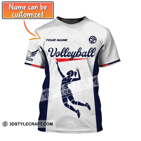 Woman Shirt, Custom Name Volleyball Hoodie, Volleyball Shirt, Gift for Volleyball Player style option 1