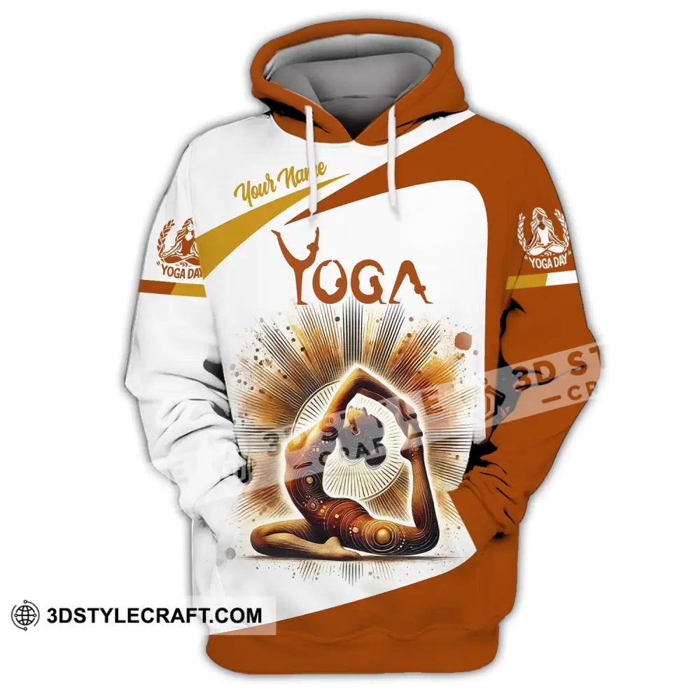 Woman Shirt Custom Name Yoga T-Shirt Hoodie Long Sleeve Gift For Lover / S T-Shirt