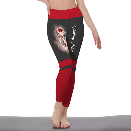Women Clothing Makeup Artist Sportwear Legging Pants For S