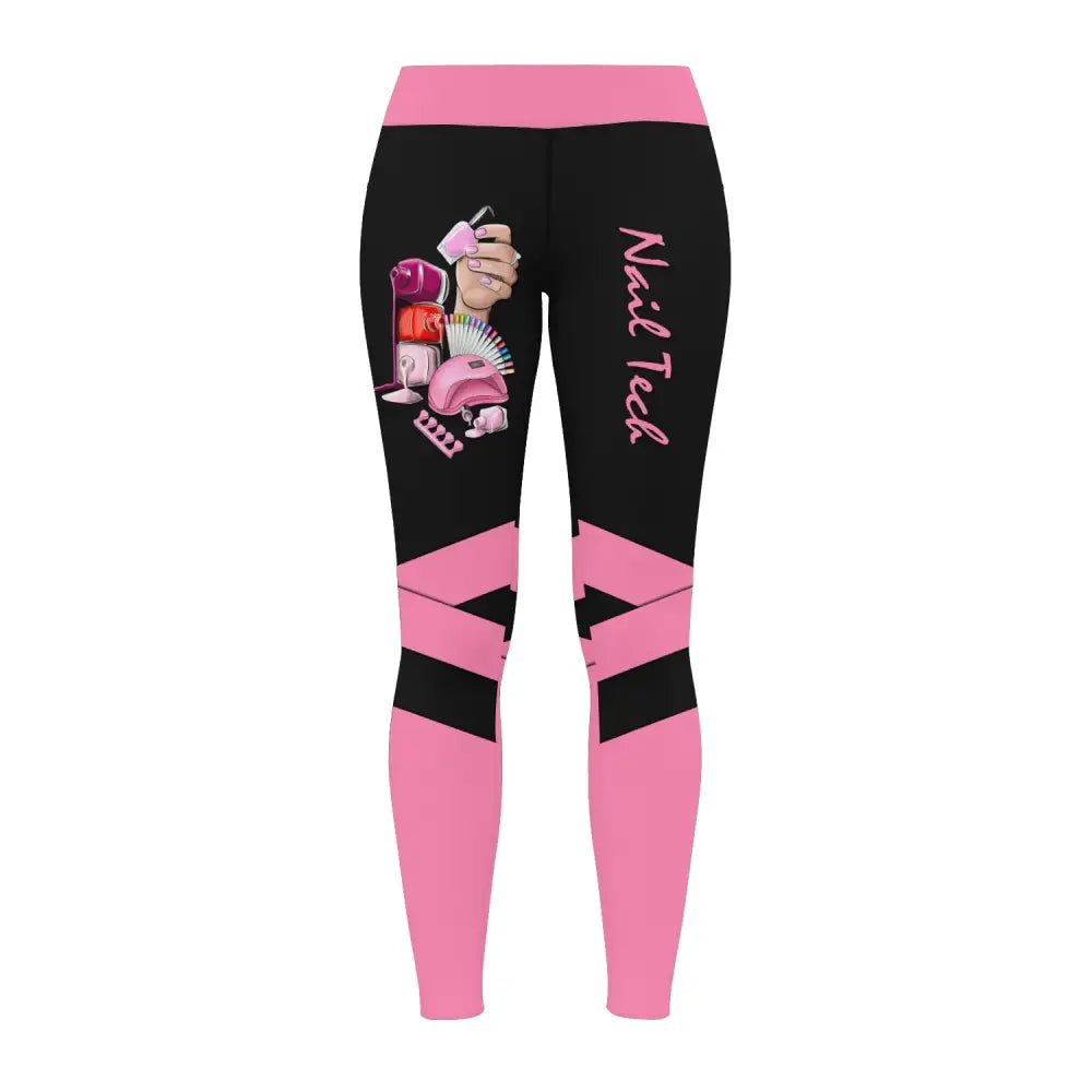 Women Clothing Nail Tech Sportwear Legging Pants For