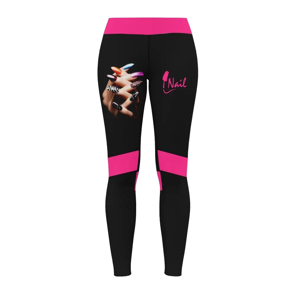 Women Clothing Nail Tech Sportwear Legging Pants For