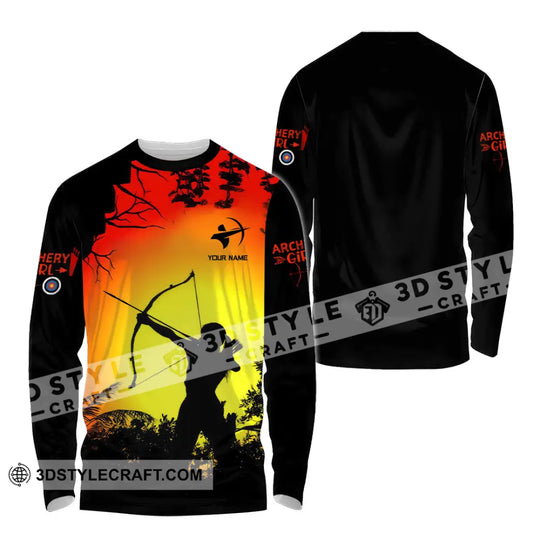 Women Shirt - Custom Archery Girl Lover, Archery Player Shirt style option 4