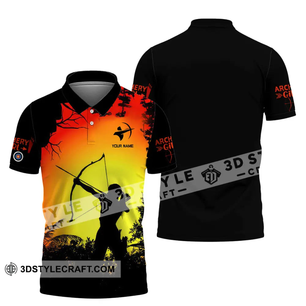 Women Shirt - Custom Archery Girl Lover Archery Player Shirt Polo Shirt / S T-shirt