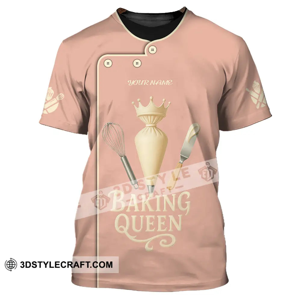 Women Shirt Custom Baking Queen Shirt T Shirt / S T shirt