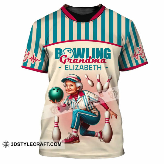 Women Shirt - Custom Bowling Grandma Shirt style option 2