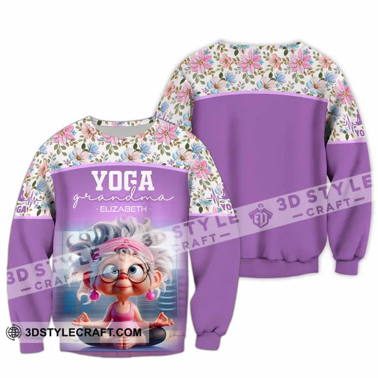Women Shirt - Custom Chill Relax Yoga Granndma Shirt style option 2