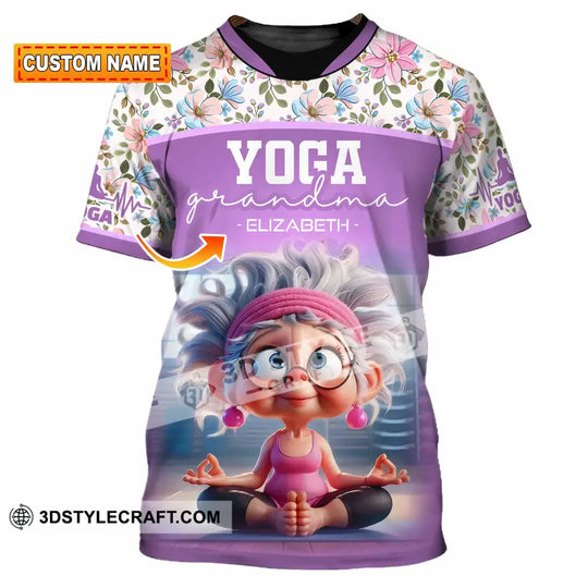 Women Shirt - Custom Chill Relax Yoga Granndma Shirt style option 1